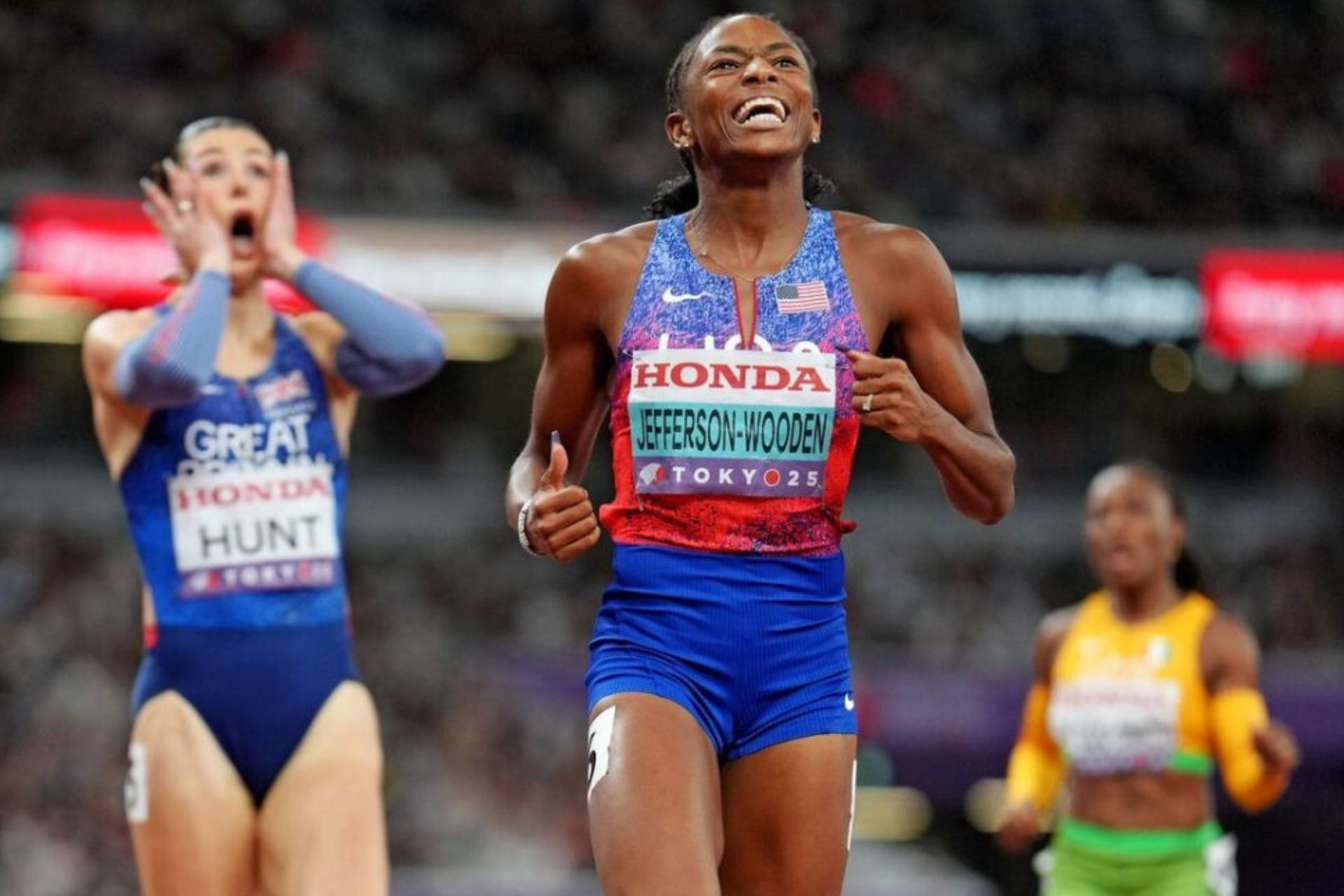 Melissa Jefferson-Wooden Blows Past Rivals For Sprint Double